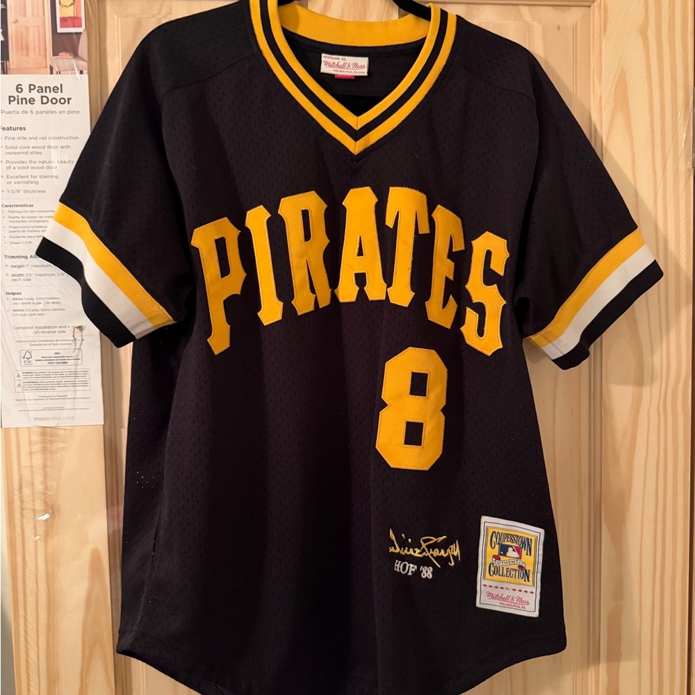 Black and Yellow Pirates Jersey